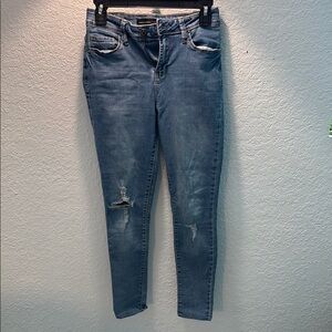 YMI Distressed Blue Skinny Jeans